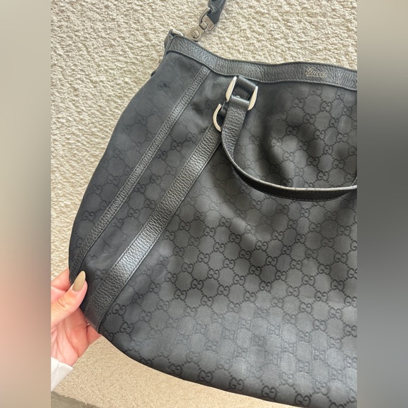 GUCCI Vintage Abbey Black Tote - Picture 5 of 11